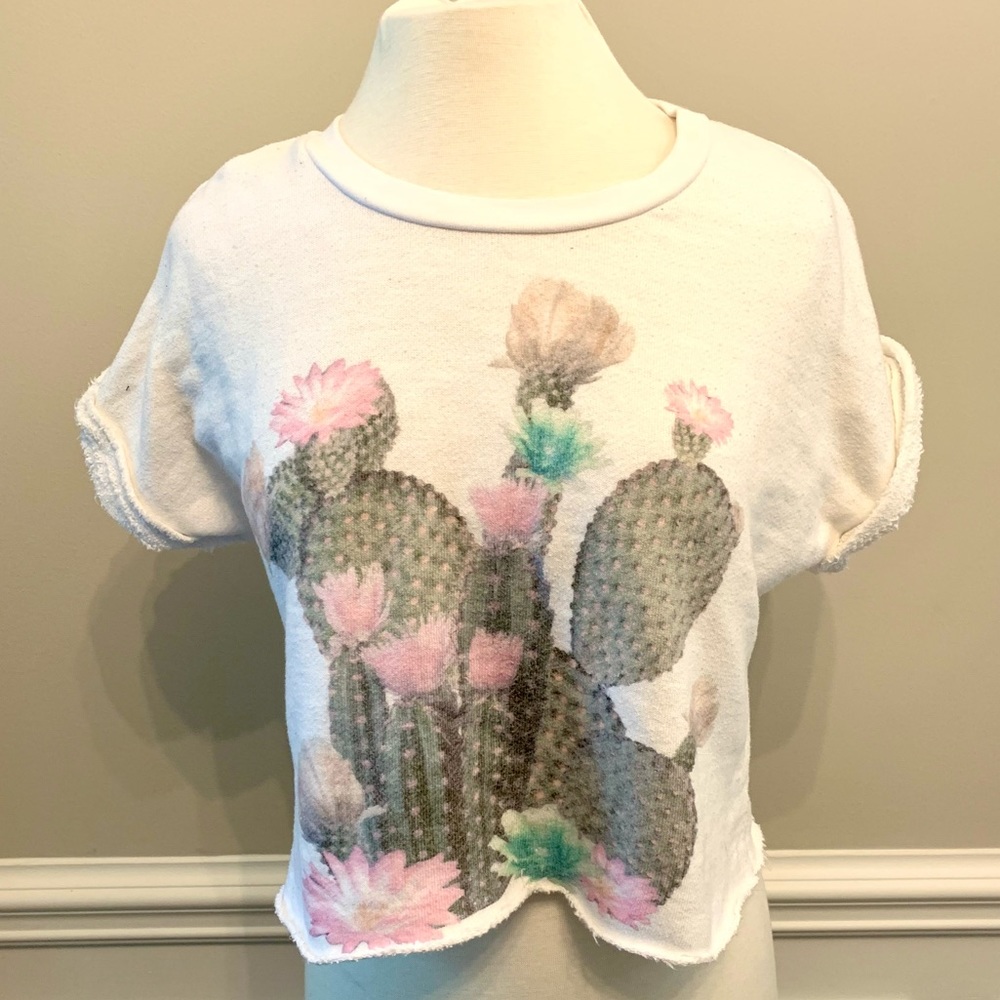 Terry Cloth Cactus Crop Top